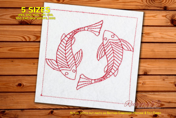 Abstract Fish Design Pattern: An Embroidery Seller Review