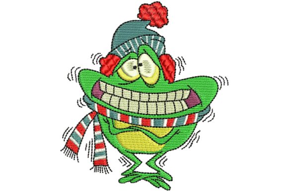 Cold Monster: A Chilling Charm for Custom Embroidery Gifts