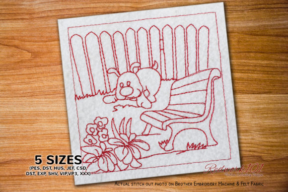 Dog in the Garden Redwork Design: An Honest Review
