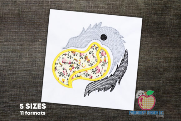 Falcon Head Applique