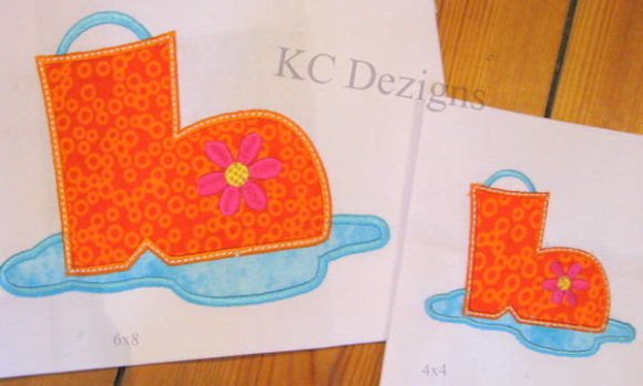Rainboot Applique: A Design Review for Small Business Merch