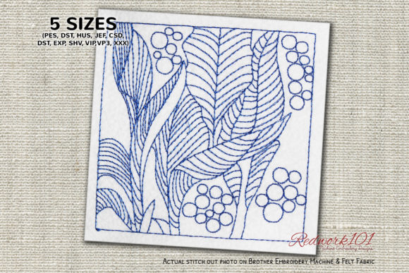 Tree Leaves Design Redwork: A Designer Review for Small Business Merch